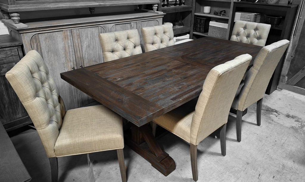 Cameron Solid wood, 7 Pcs Dining Set