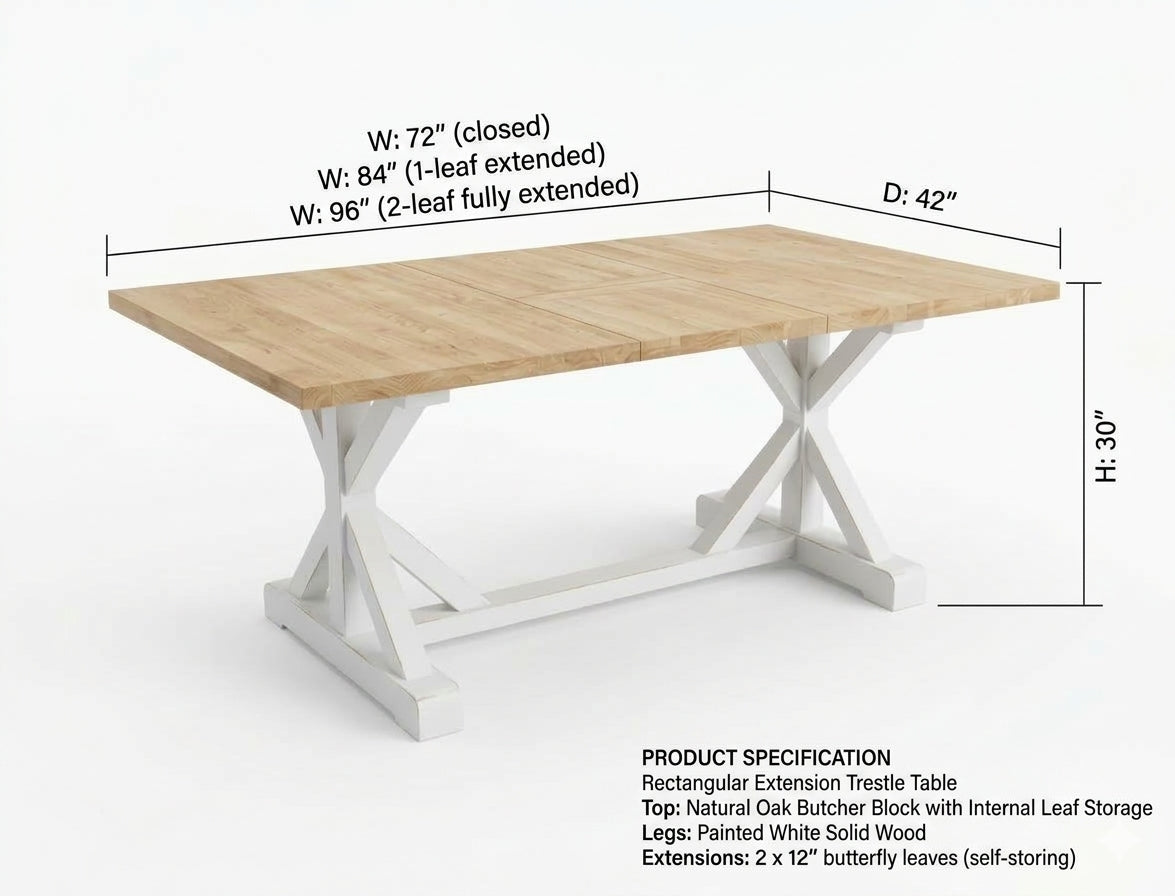 The Homestead 7 Piece Farm House Dining Set